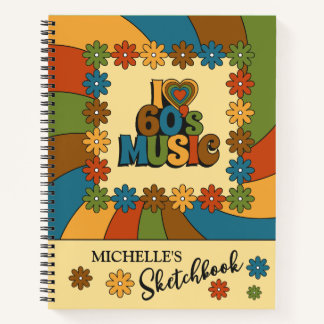 Carnet Personalized Retro 60s Music Inspired Design