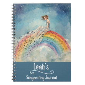 Carnet PERSONALIZED Songwriting Journal, Spiral Bound