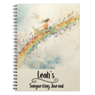 Carnet PERSONALIZED Songwriting Journal, Spiral Bound