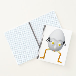 Carnet Personnage d'œuf original RG & RA Design mignon