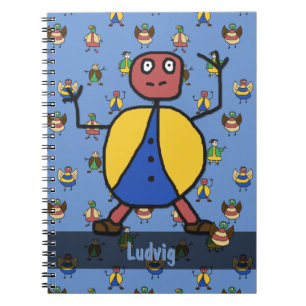 Carnet Personnages en allumettes Enfants Motif Garçon n'i