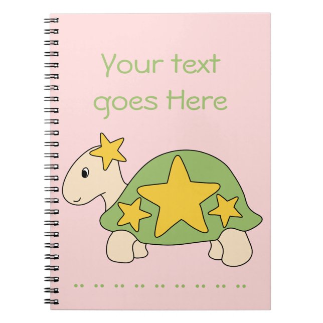 Carnet personnalisable 5 de tortue (Devant)