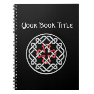 Carnet Personnalisable Celtic Knot Red Metallable