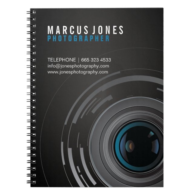Carnet personnalisable de photographe (Devant)