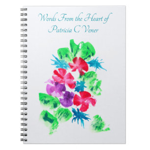Carnet Personnalisable Joli floral