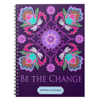 Carnet personnalisable - soyez le changement -