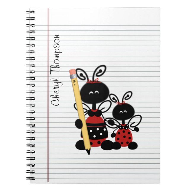 Carnet Personnalisation de l'enseignant Ladybug (Devant)