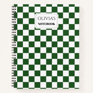 Carnet personnalisé à damier