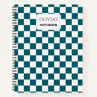 Carnet personnalisé à damier