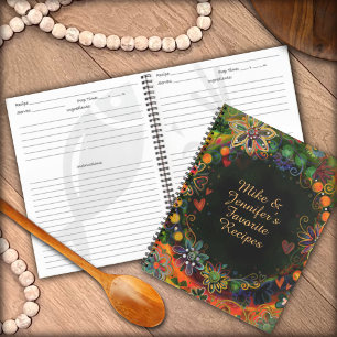Carnet Personnalisé Ajouter Votre Nom Floral Favorite Rec