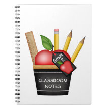 Carnet personnalisé Apple Cupcake de l'enseignant