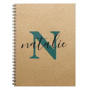 carnet personnalisé aspect papier recyclé