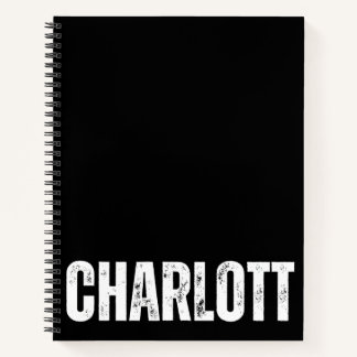 Carnet personnalisé avec Charlotte