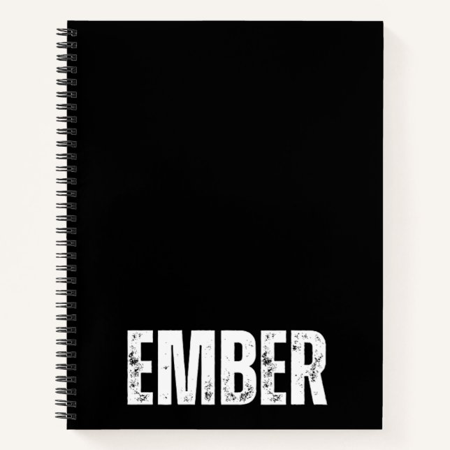 Carnet personnalisé avec Ember (Devant)