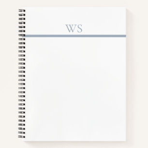 Carnet personnalisé avec monogramme sur barre en b