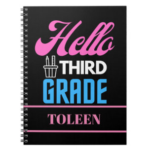 Carnet Personnalisé Bonjour Troisième Classe