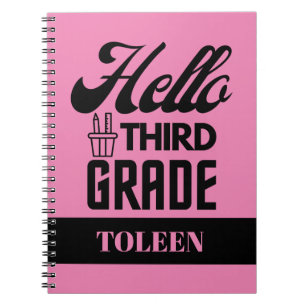 Carnet Personnalisé Bonjour Troisième Classe