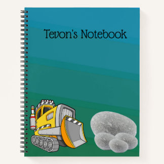 Carnet personnalisé Bulldozer