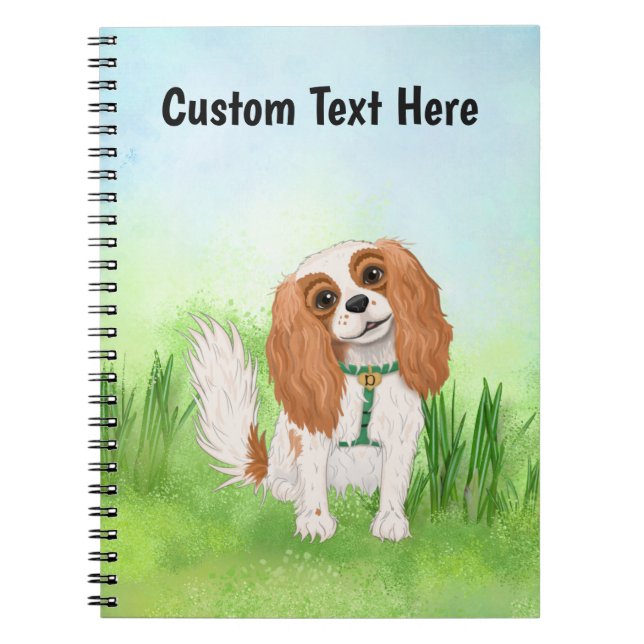 Carnet Personnalisé Cavalier King Charles Spaniel (Devant)