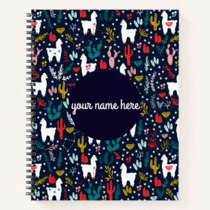 Carnet personnalisé Cute Alpaca