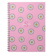 Personnalisé Cute girly blanc marguerite floral