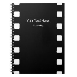 Carnet personnalisé de bande de film