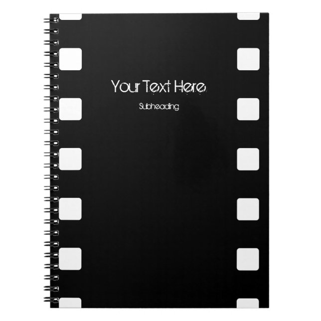 Carnet personnalisé de bande de film (Devant)
