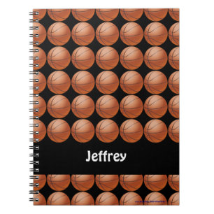 Carnet personnalisé de basket-ball