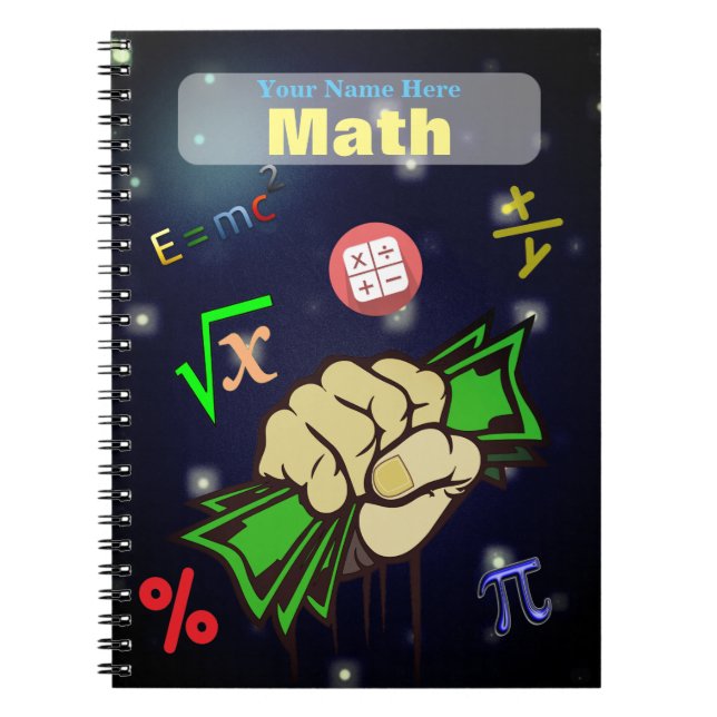 Carnet personnalisé de maths (Devant)