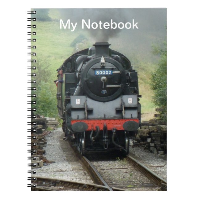 Carnet personnalisé de train de vapeur (Devant)