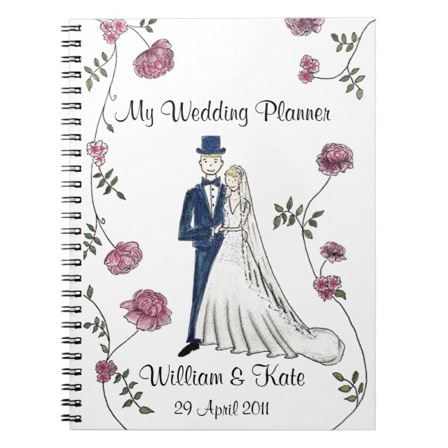 Carnet personnalisé de wedding planner (Devant)