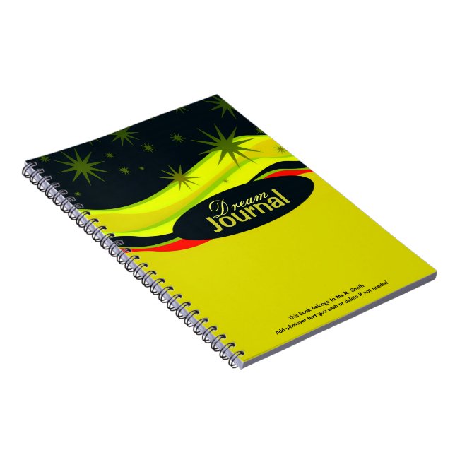 Carnet personnalisé du journal Dreamscapes (Côté Droit)