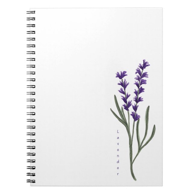 Carnet personnalisé Lavender (Devant)