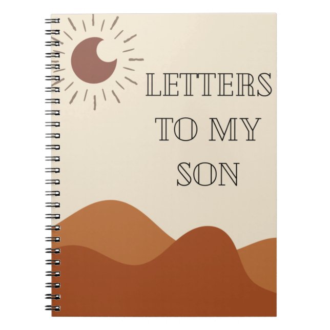Carnet personnalisé | Lettres à mon fils (Devant)