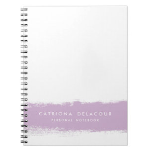 Carnet personnalisé Lilac Watercolor Splash
