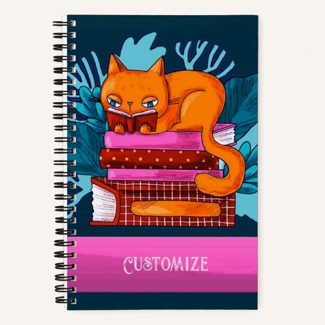 Carnet personnalisé Livres approuvés par Chat turq (Recto)