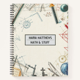 Carnet personnalisé mathématique