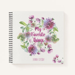 Carnet Personnalisé Mes Choses Favorites