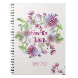 Carnet Personnalisé Mes Choses Favorites