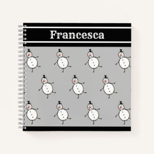 Carnet personnalisé Noël Snowman