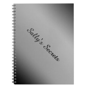 Carnet personnalisé noir et blanc