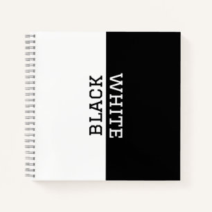 Carnet Personnalisé noir et blanc Élégant Inspirationnel