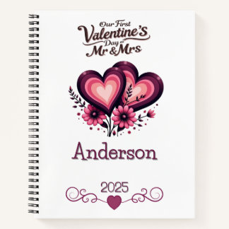 Carnet Personnalisé Notre première journée de Valentines