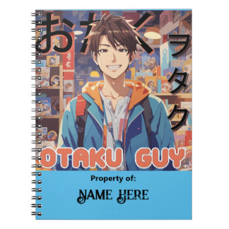 Carnet Personnalisé Otaku Guy Anime