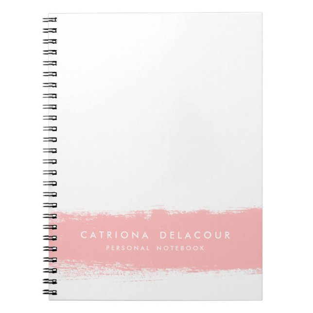 Carnet personnalisé Pink Watercolor Splash (Devant)