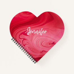 Carnet personnalisé Red Hot Swirls