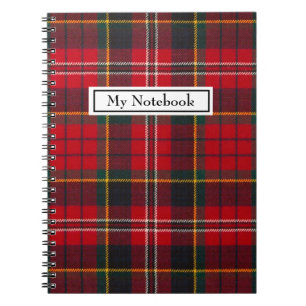 Carnet personnalisé - Red Tartan Macpherson Clan