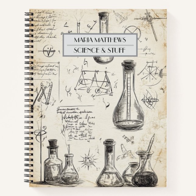 Carnet personnalisé Science et Stuff (Devant)
