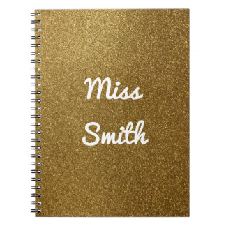Carnet personnalisé toutes parties scintillantes
