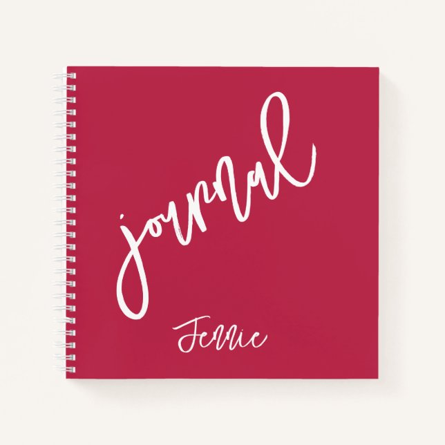Carnet personnalisé Viva Magenta (Devant)